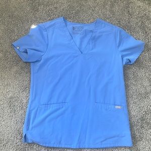 Figs Scrub Top. Technical Collection. Blue. Womens M